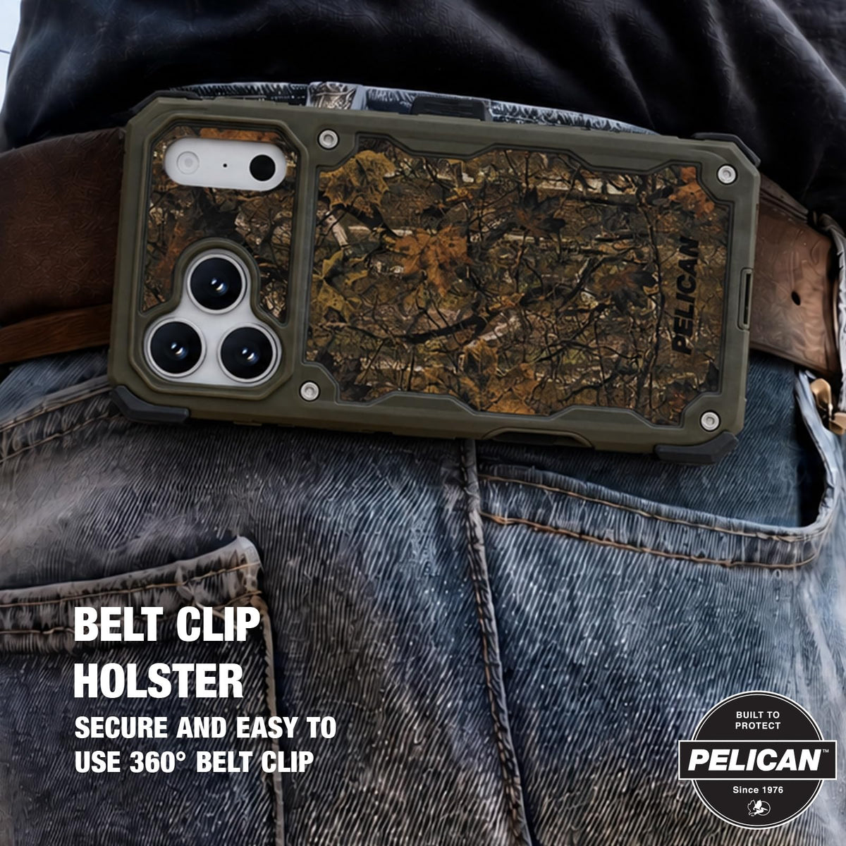 Pelican iPhone 17 Pro Case - MagSafe Phone Case -Ranger Frosted Clear/Black