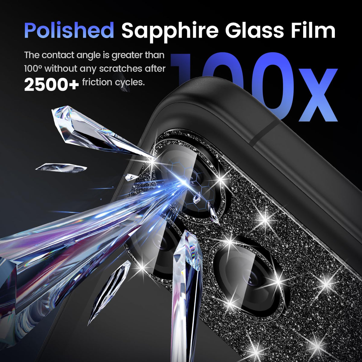 Tensea for iPhone 16 Pro Max/16 Pro/14 Pro Max/14 Pro Camera Lens Protector