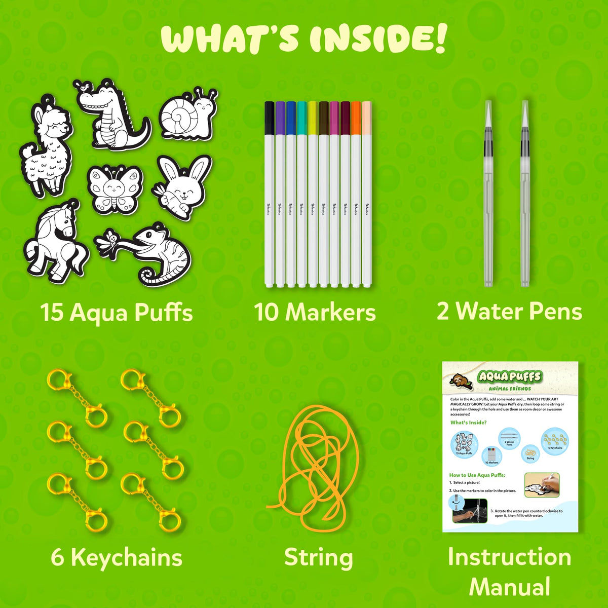 Skillmatics Aqua Puffs Unicorns, Art & Craft Gift for Kids, Paint by Number