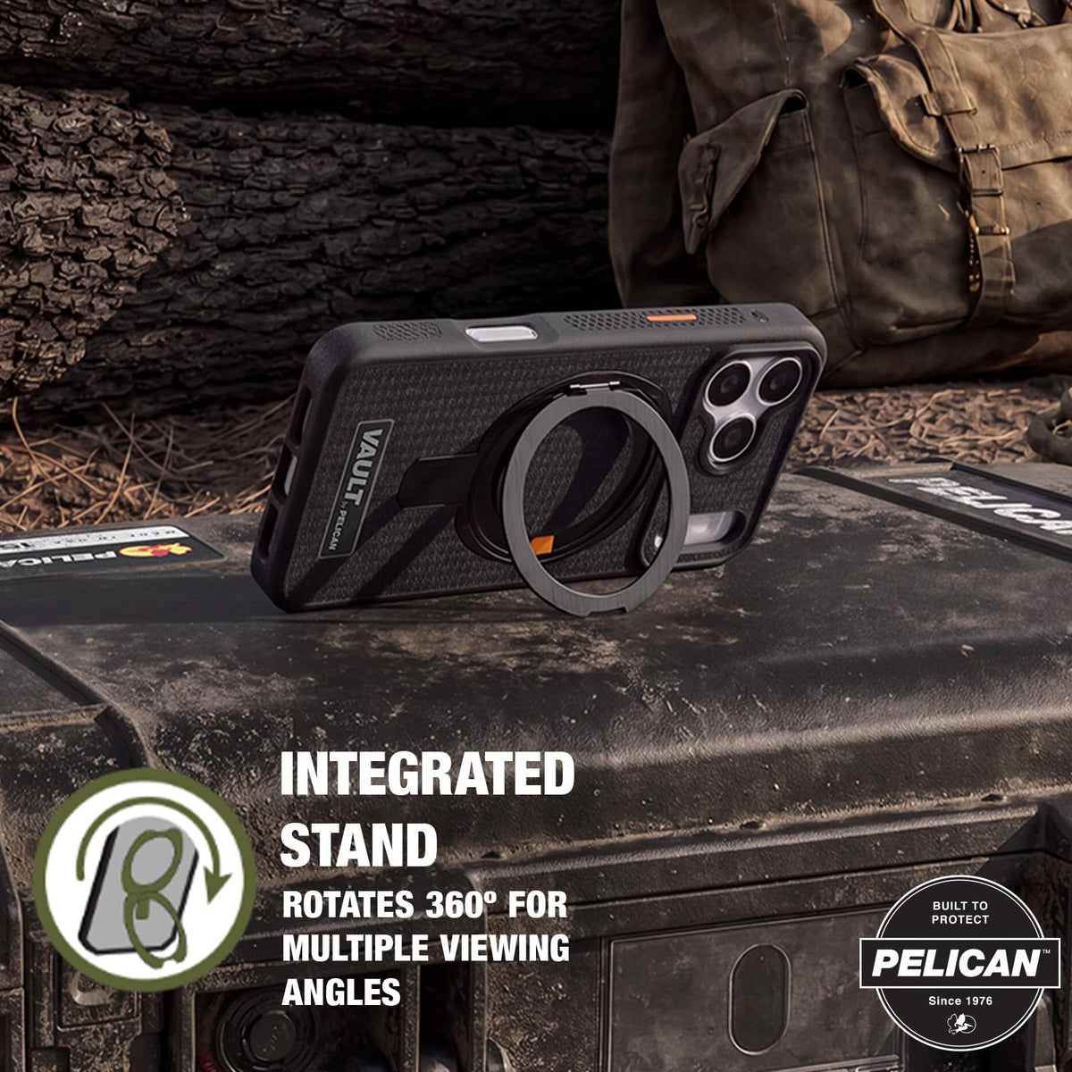 Pelican iPhone 17 Pro Case - MagSafe Phone Case -Ranger Frosted Clear/Black