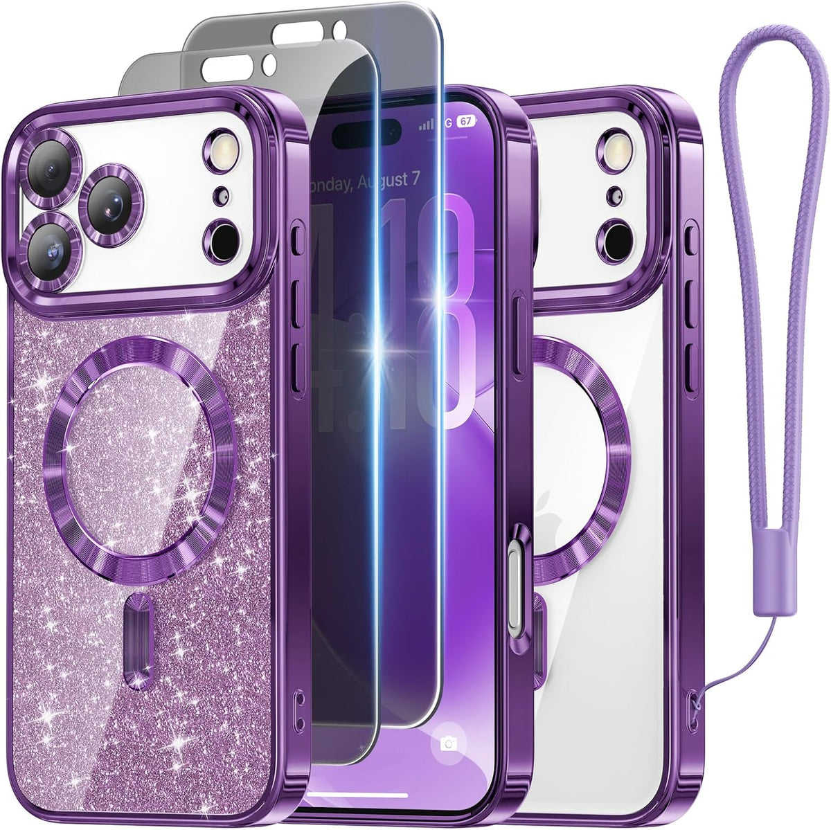 Meifigno for iPhone Air Case 6.5" with 2X Screen Protectors, Ultramarine