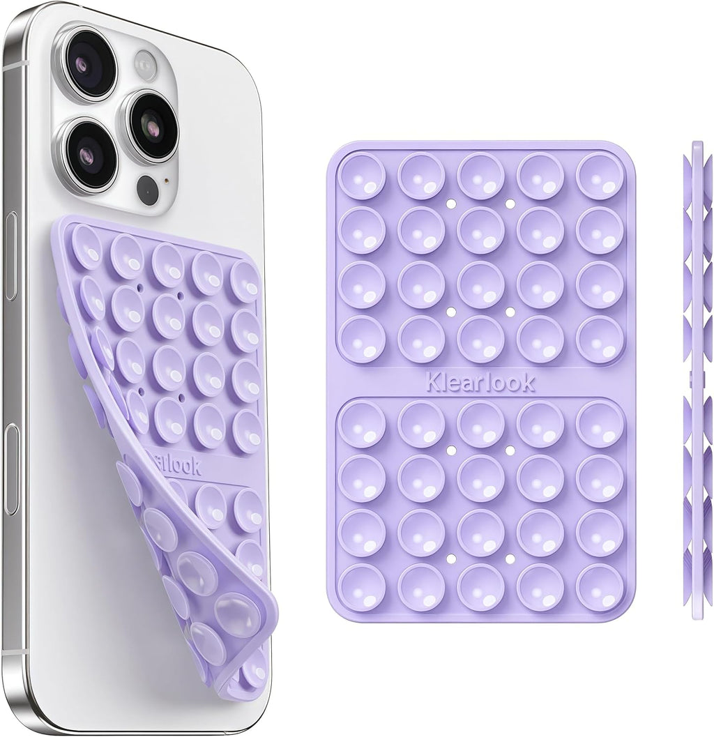 Klearlook 4PCS Silicone Double Sided Suction Cup Phone Case, Combination C