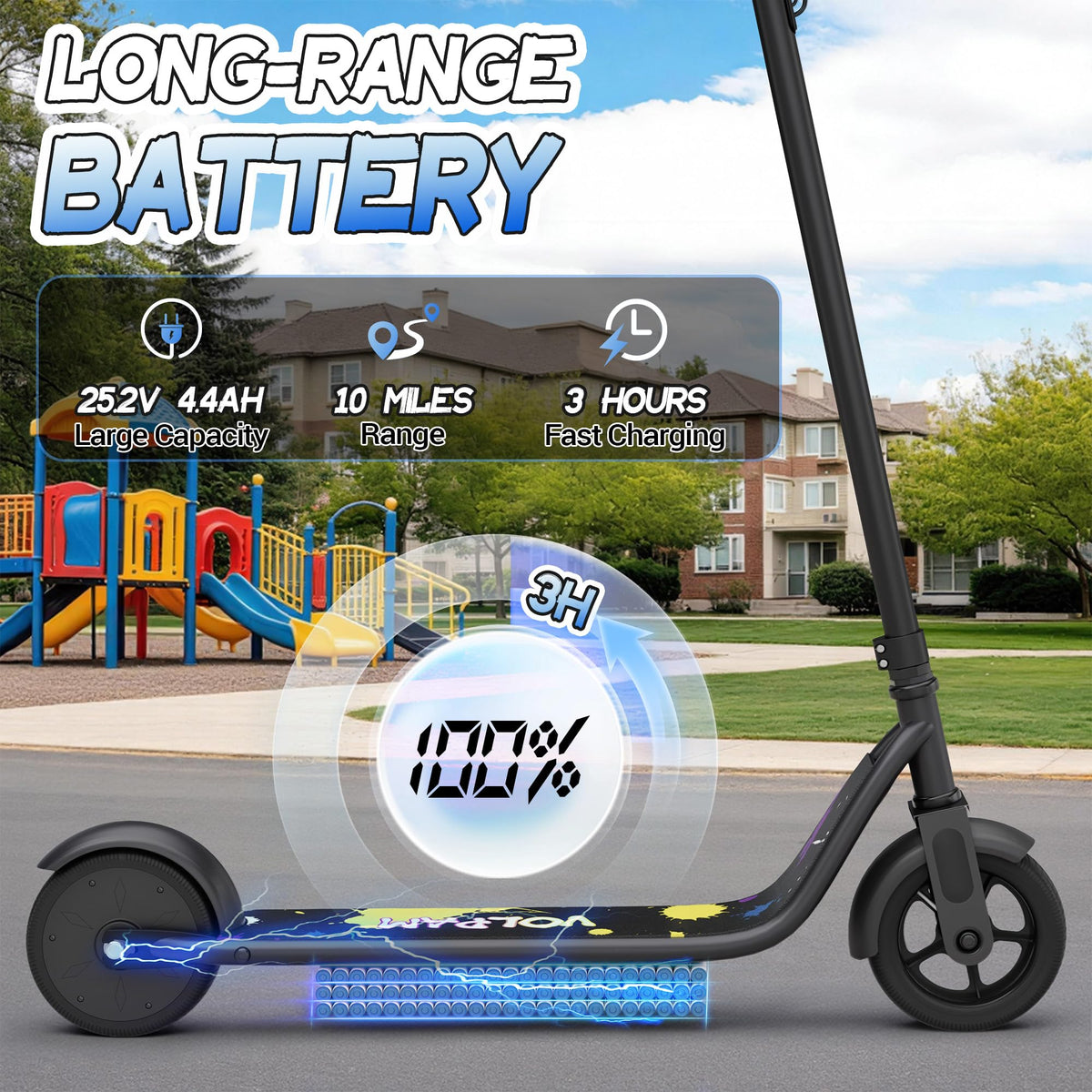 VOLPAM Electric Scooter, 350W/500W Motor, 21/28/40 Miles Long Range