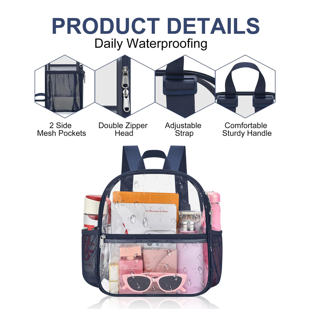 Oraben Clear Backpack for Stadium Events Sports Fan Backpack Stadium Bag