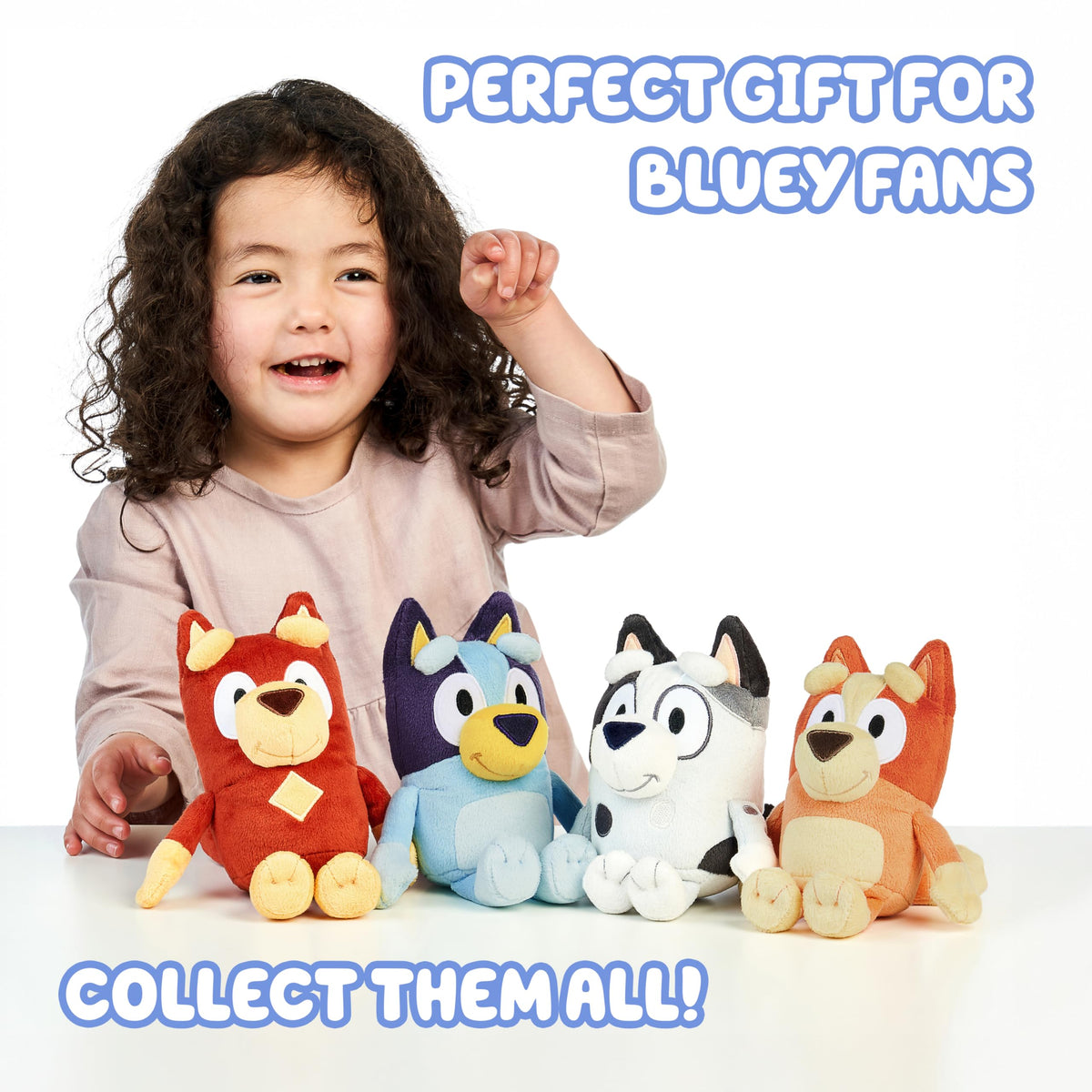 Bluey Friends 3 Pack Plush Toys, Lucky, Chloe and Coco