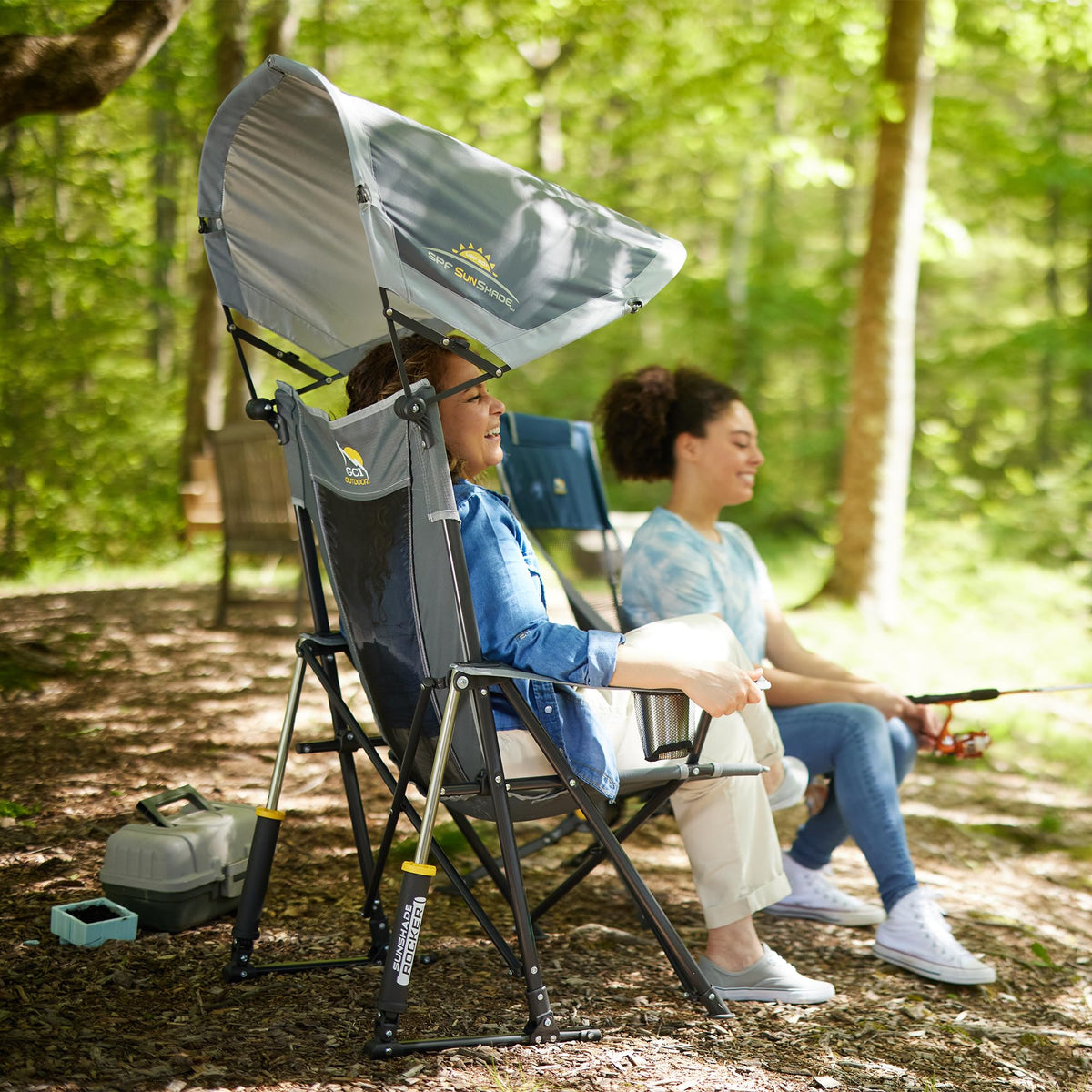 GCI Outdoor Comfort Pro Rocker Camping Chair - Indigo Blue