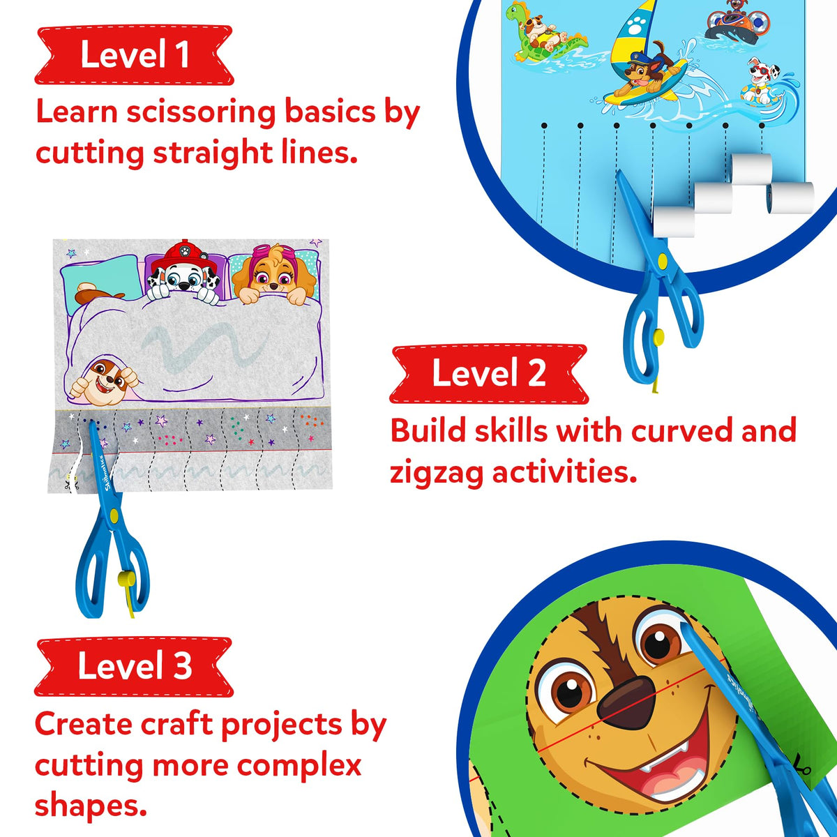 Skillmatics Snip Snip, Scissor Skills, Felt Craft Activity, Gift for Kids