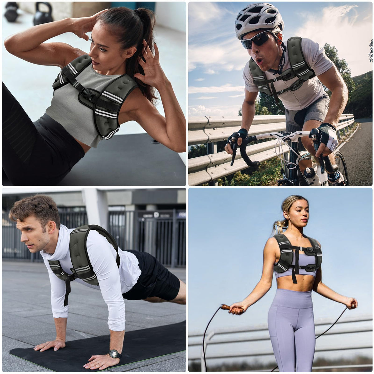 Zeerun Weighted Vest, 6/8/10/12/15/18/20/24/30LB for Men Women