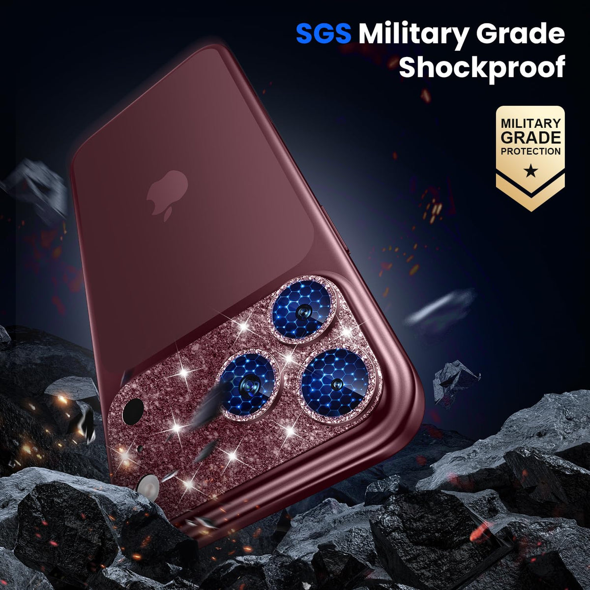 WSKEN for iPhone 17 Pro Max Camera Lens Protector - Military Grade Design