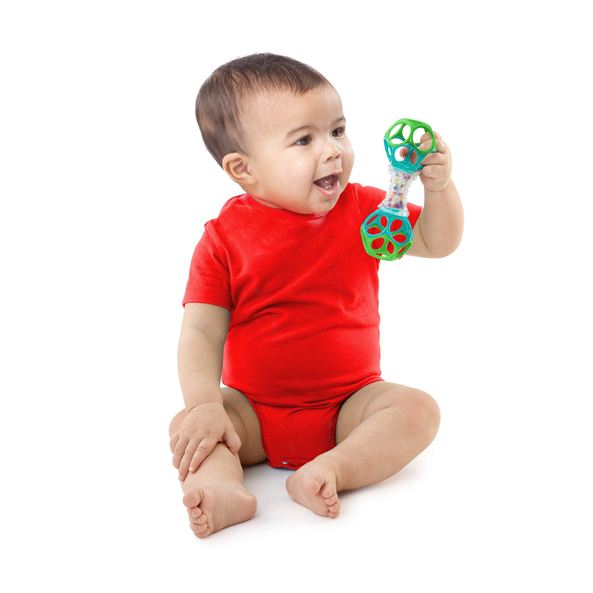 Bright Starts Rattle Barbell Toy, Ages 3M+, Sensory Play