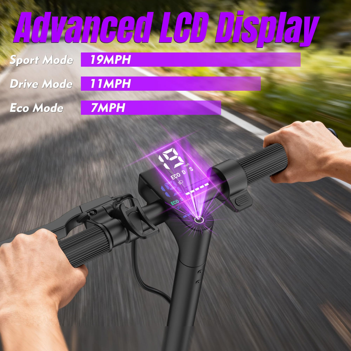 VOLPAM Electric Scooter, 350W/500W Motor, 21/28/40 Miles Long Range