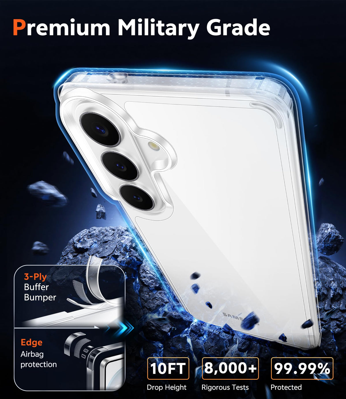 FNTCASE for Moto G-Power-5G-2026/2025 Clear Case with Screen Protector