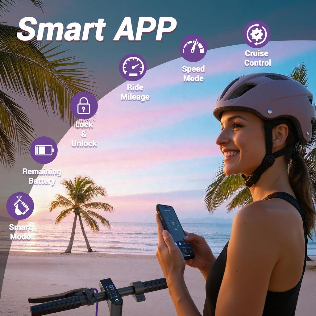 VOLPAM Electric Scooter, 350W/500W Motor, 21/28/40 Miles Long Range