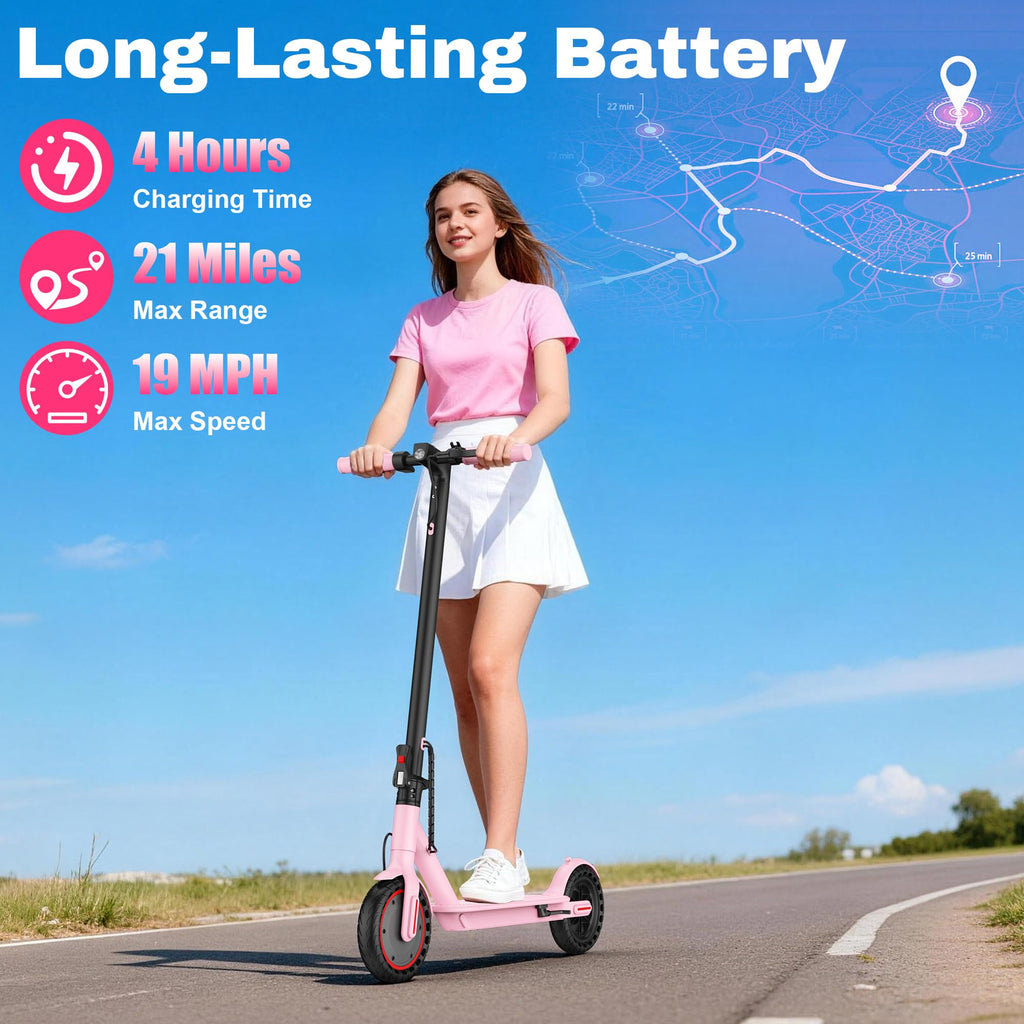 VOLPAM Electric Scooter, 350W/500W Motor, 21/28/40 Miles Long Range