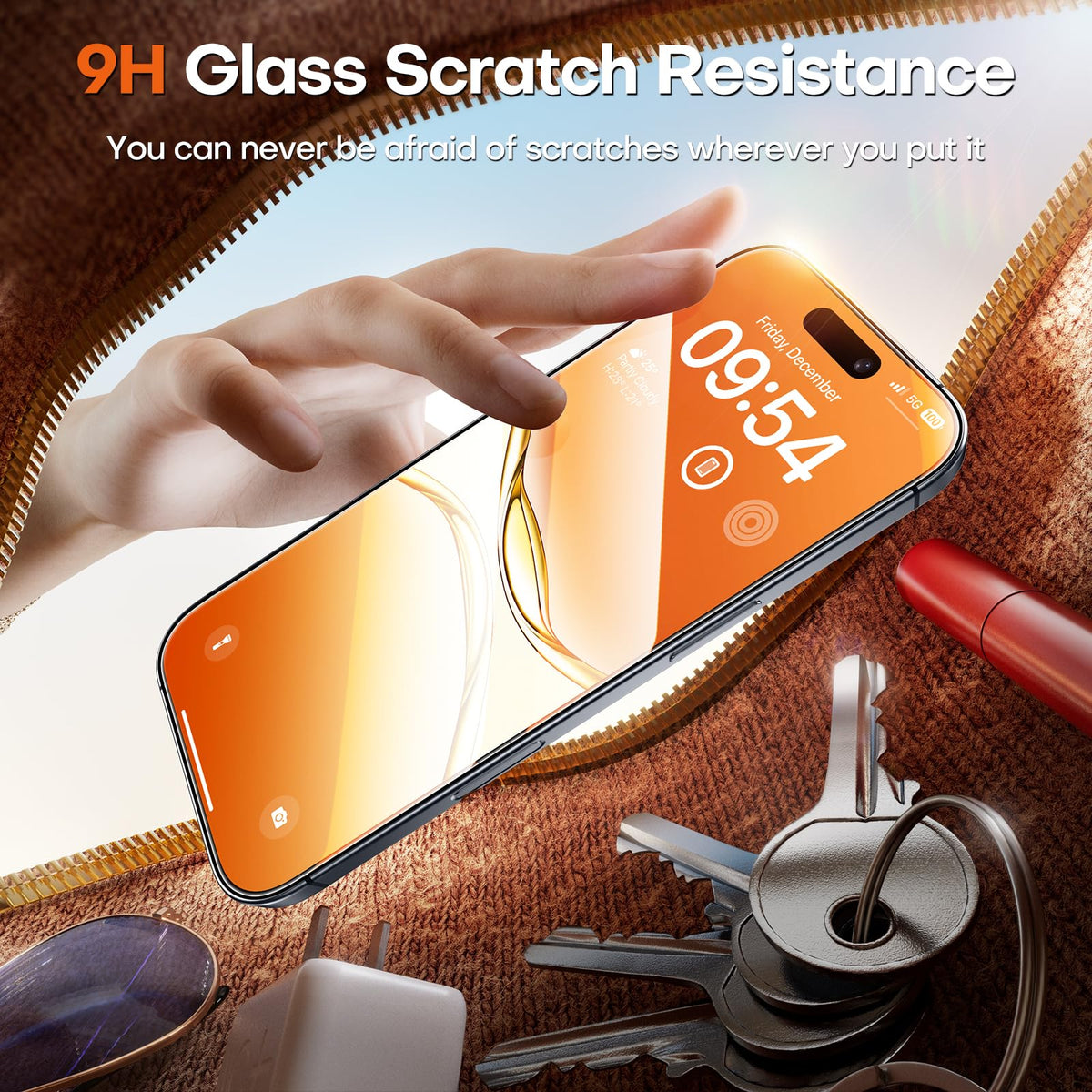 TOCOL for iPhone 17 Pro Max Screen Protector, Easy Installation