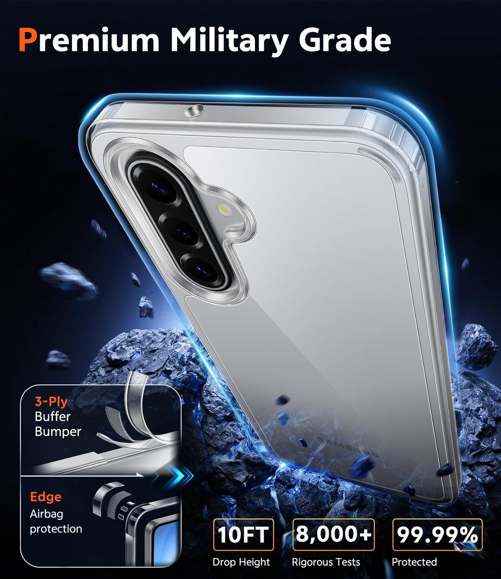 FNTCASE for Moto G-Power-5G-2026/2025 Clear Case with Screen Protector