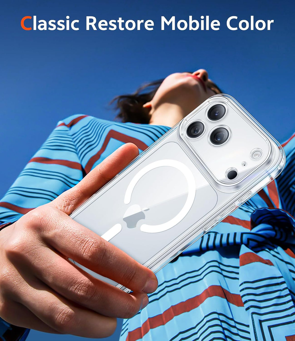 FNTCASE for iPhone 18 Pro Case/17 Pro Case Clear with Screen Protector