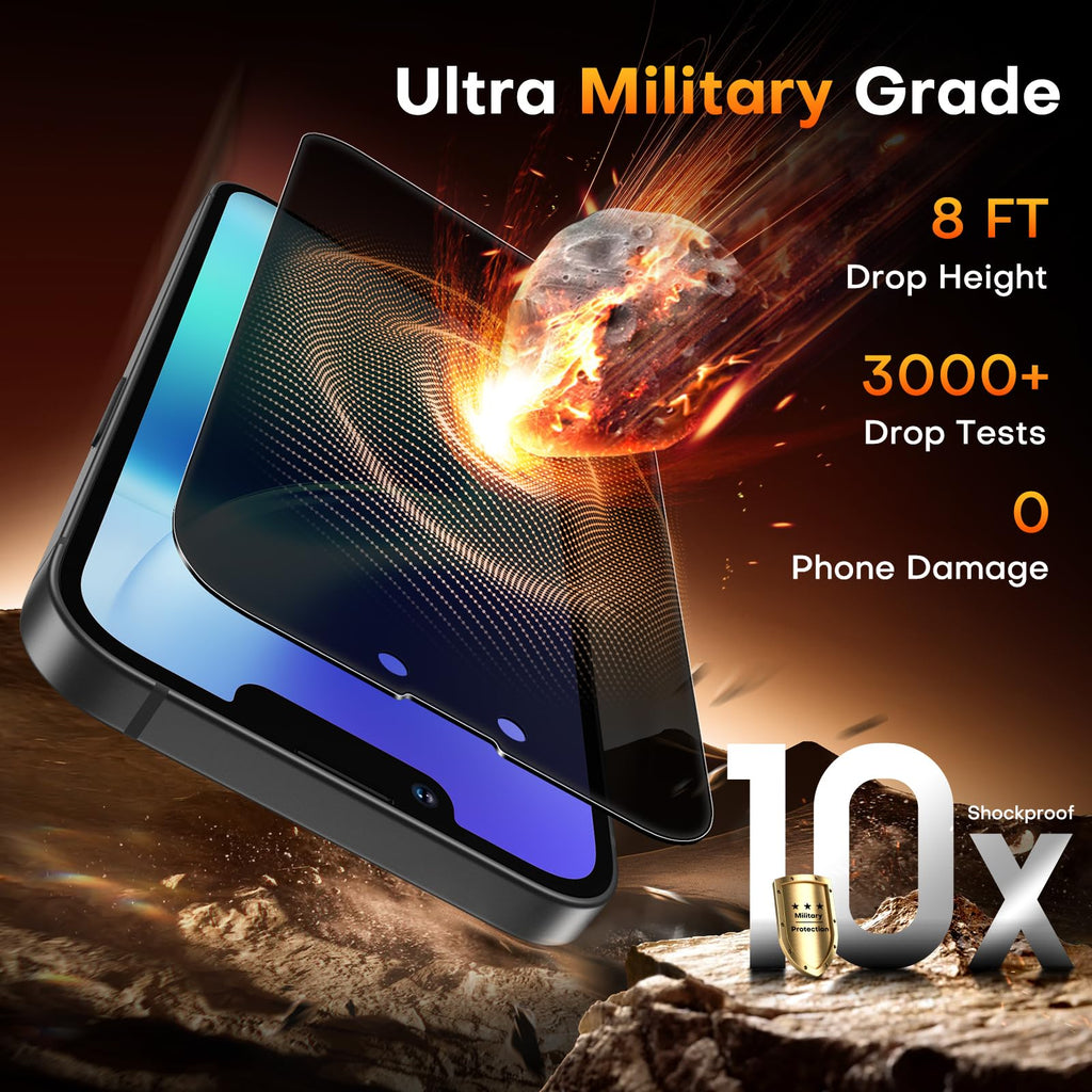 TOCOL for iPhone 17 Pro Max Screen Protector, Easy Installation
