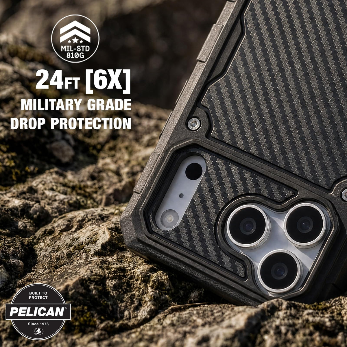 Pelican iPhone 17 Pro Case - MagSafe Phone Case -Ranger Frosted Clear/Black