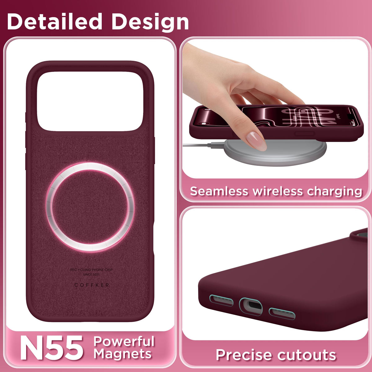 Magnetic for iPhone 18 Pro Max /17 Pro Max Case, Lilac Purple