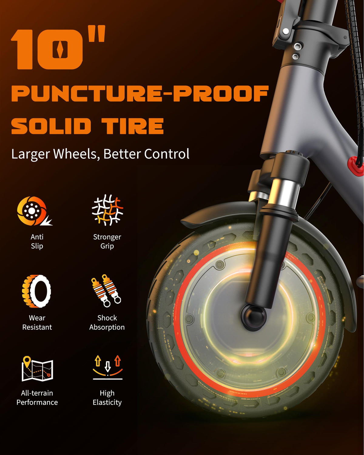 VOLPAM Electric Scooter, 350W/500W Motor, 21/28/40 Miles Long Range