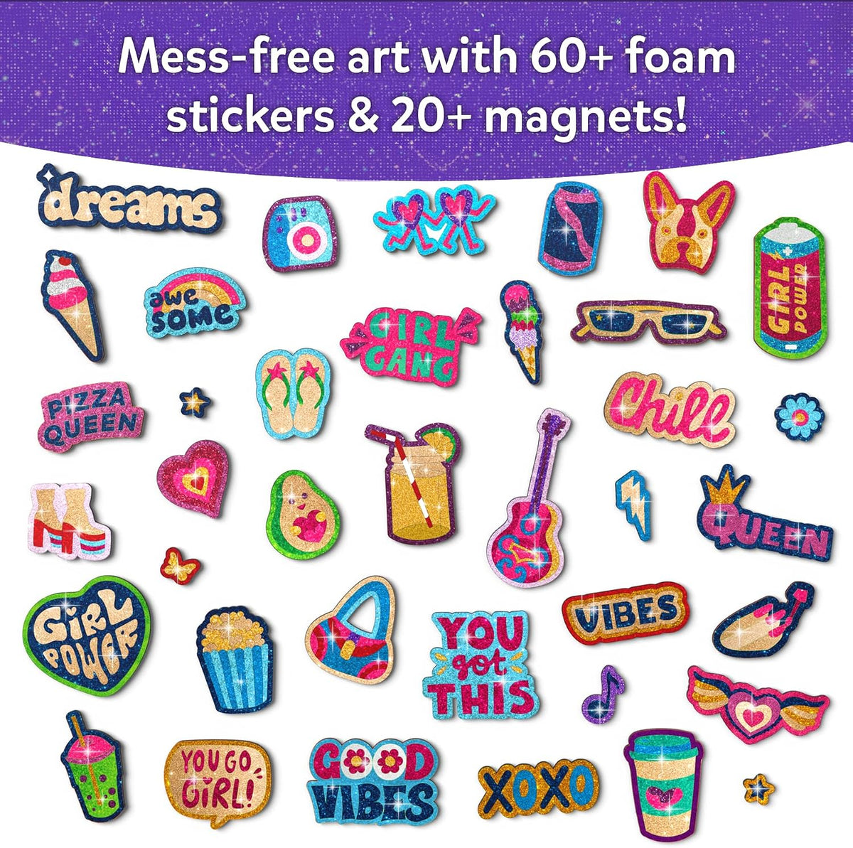 Skillmatics Foil Fun Girl Power, Foil Art & Craft Activity, Gift for Tweens
