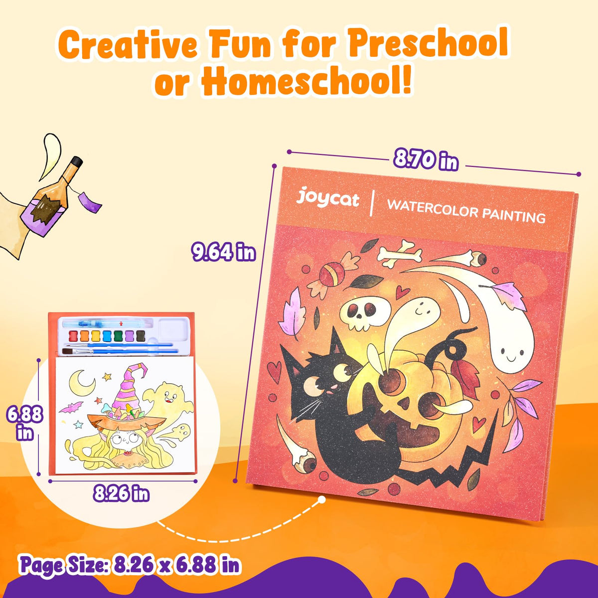 JoyCat Paint with Water Coloring Books for Toddlers (Magical Pony)