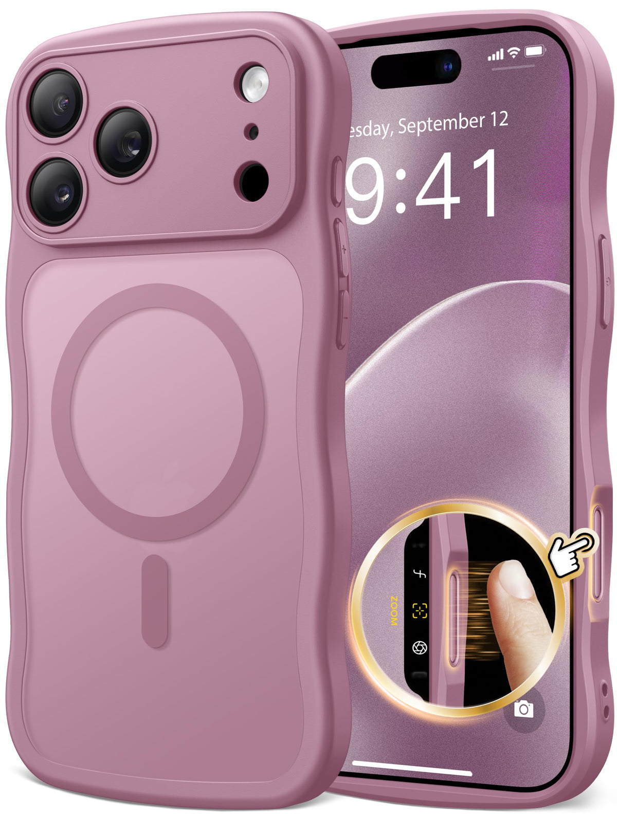 CAPRARO Cute for iPhone 13 Pro Case, Compatible with MagSafe