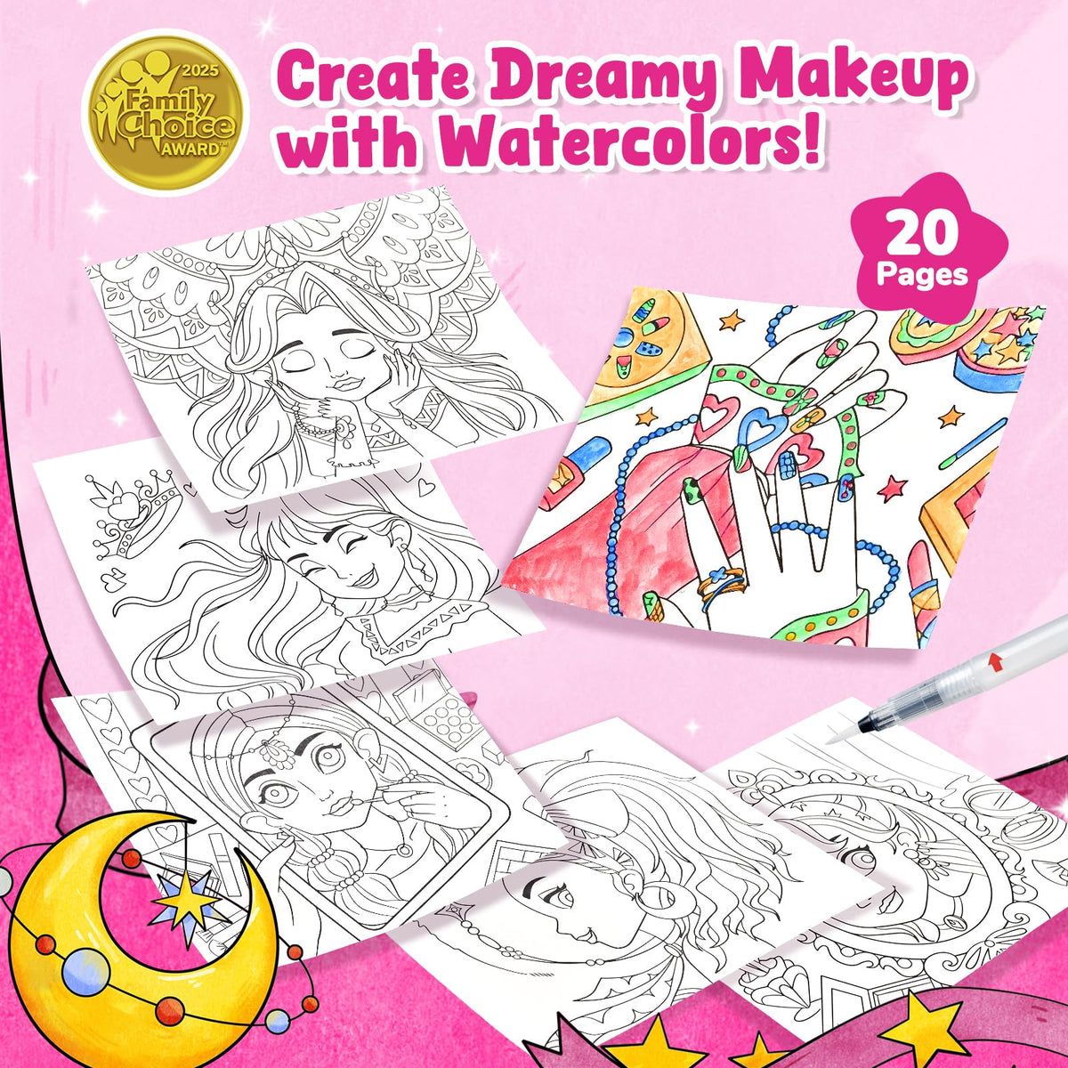JoyCat Paint with Water Coloring Books for Toddlers (Magical Pony)