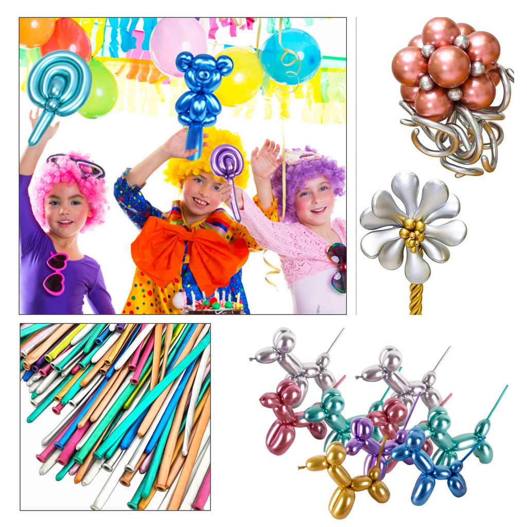 ASIYUHY 260 Balloons Clear Long Balloons 100 Pack Twisting Animal Balloon