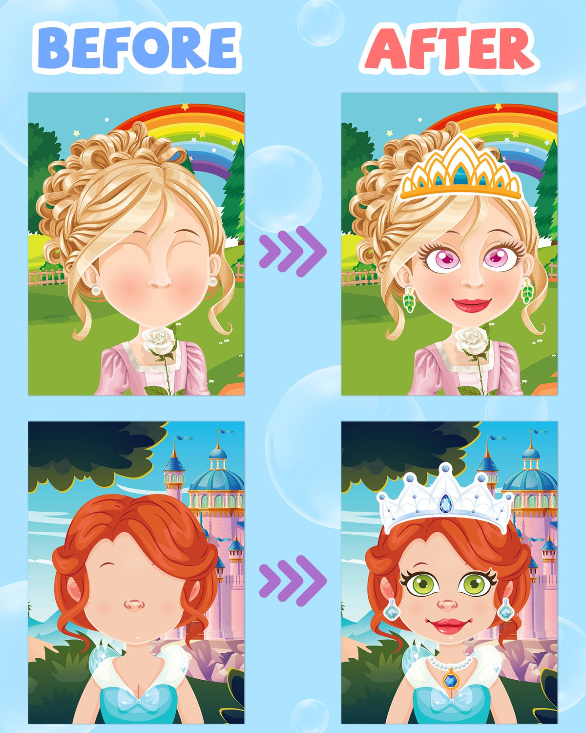 24 Pcs Make Your Own Axolotl Sticker, Party Favors Face Stickers for Kids