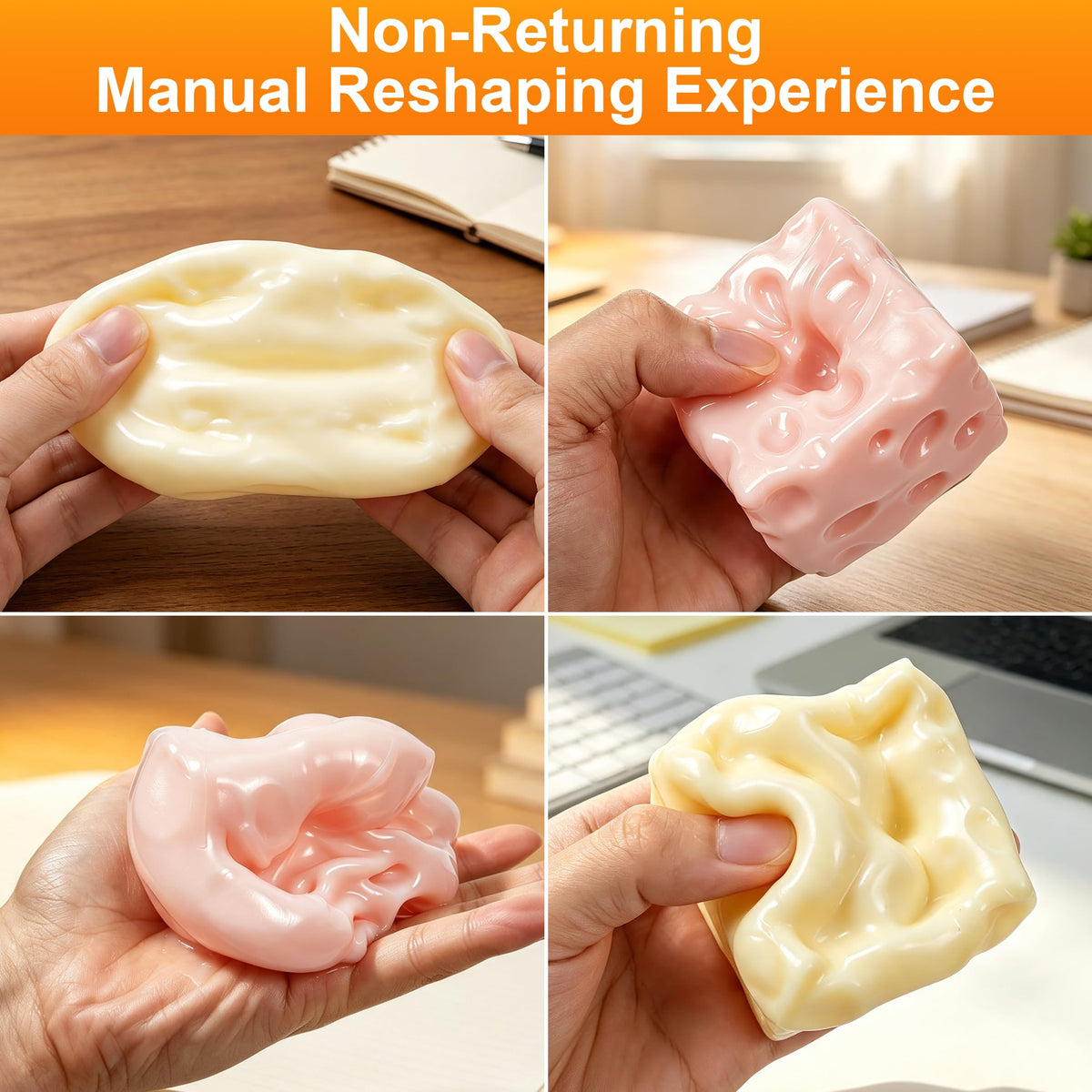 Coconut Oil Squishy, Cheese Squishy Non-Rebound