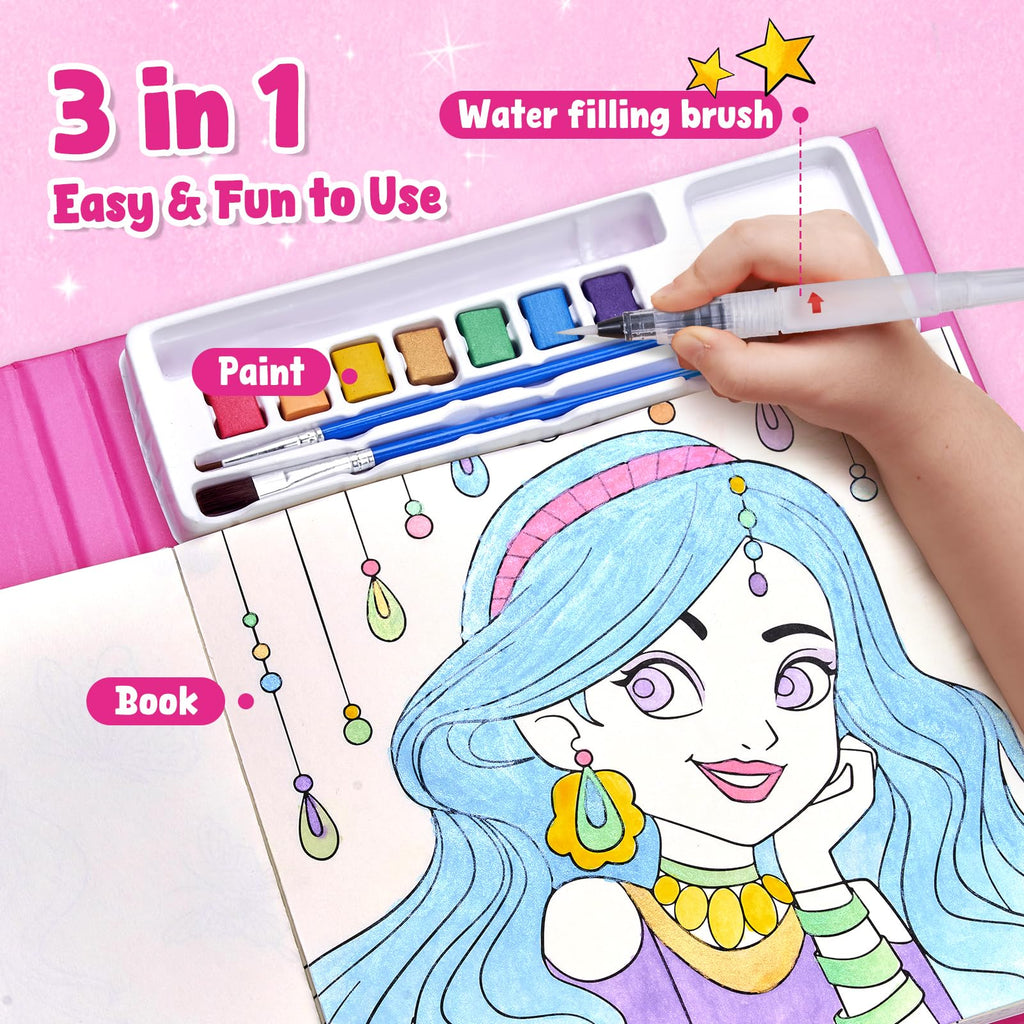 JoyCat Paint with Water Coloring Books for Toddlers (Magical Pony)