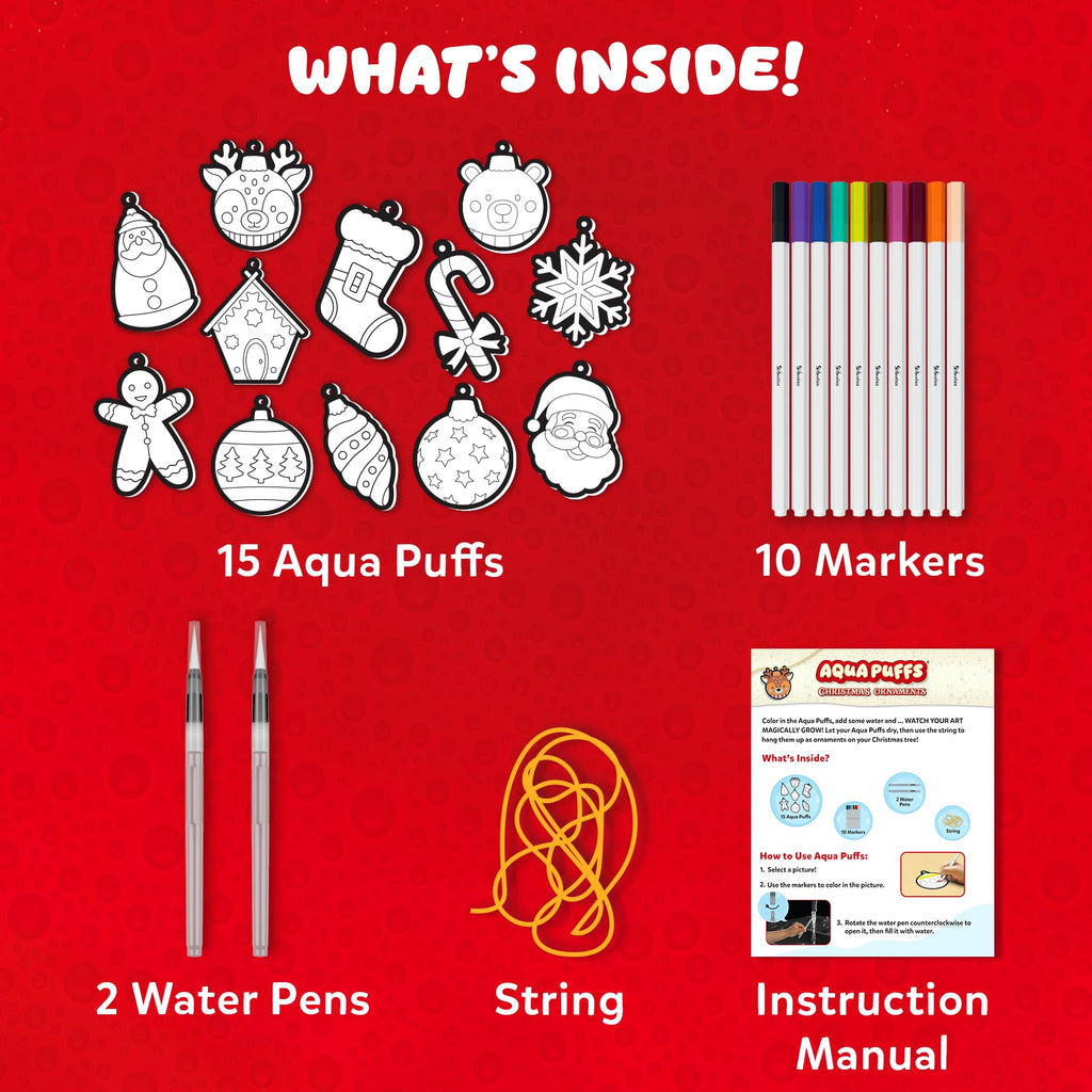 Skillmatics Aqua Puffs Unicorns, Art & Craft Gift for Kids, Paint by Number