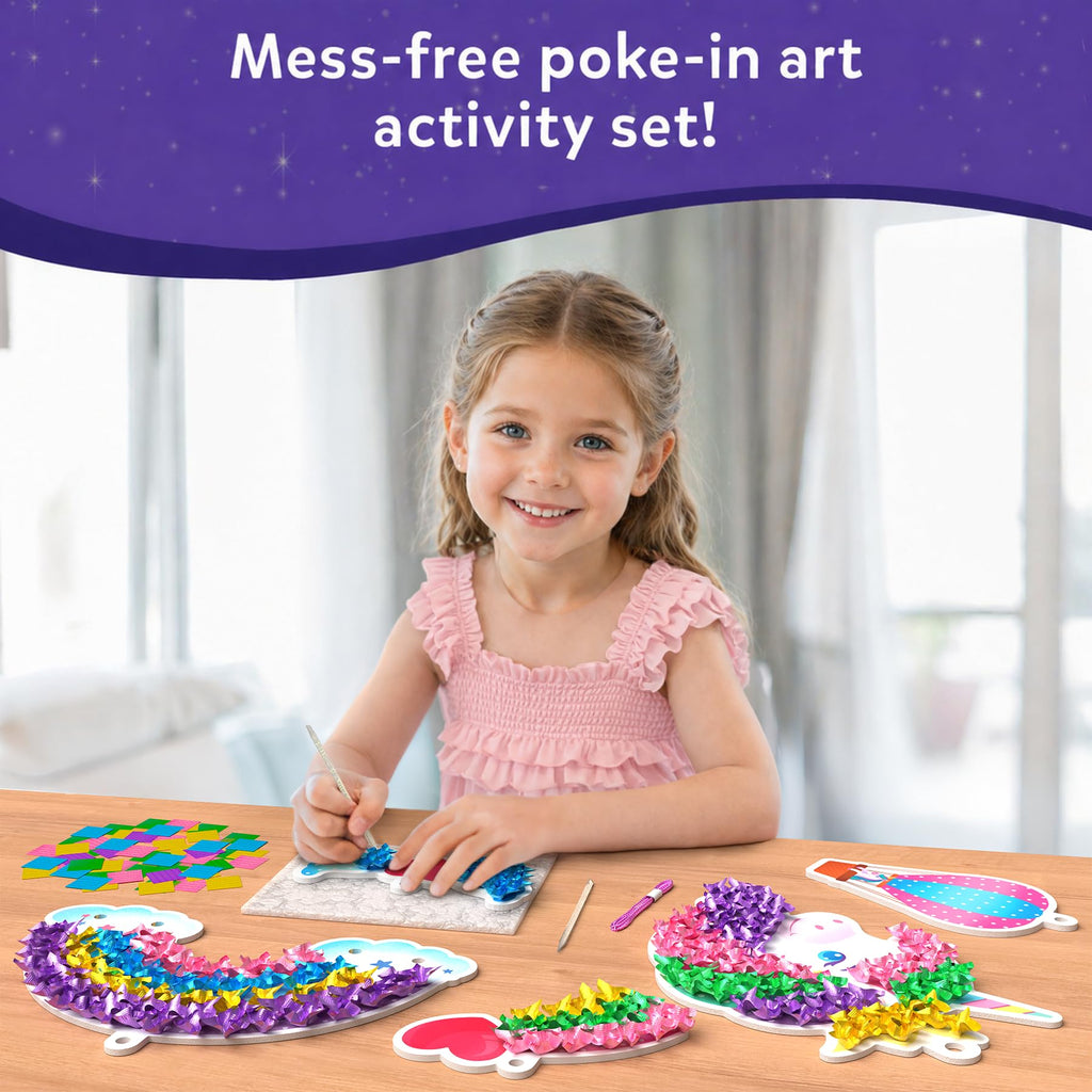Skillmatics Poke-in Art – Disney Princesses, Wood Craft Kit, Gift for Kids