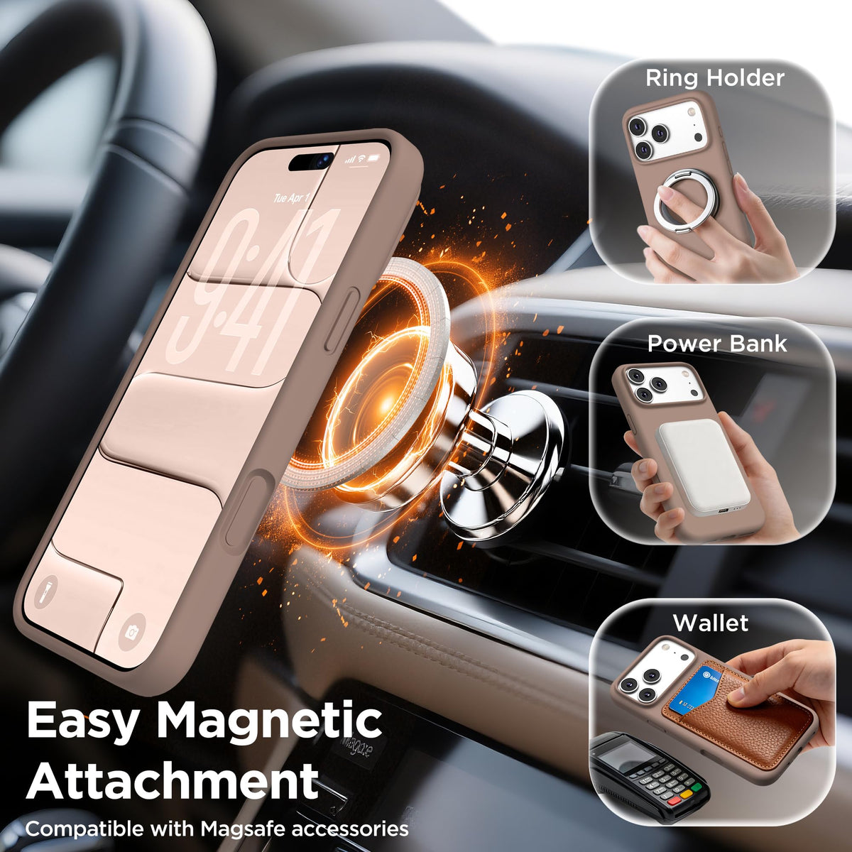 Magnetic for iPhone 18 Pro Max /17 Pro Max Case, Lilac Purple