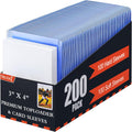 3"x4" Toploaders Card Protectors,100 Hard Holders + 100 Soft Sleeves