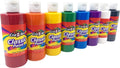 Cra-Z-Art Washable Classic Paint Bulk Pack 8ct, Assorted Colors 4oz each bottle