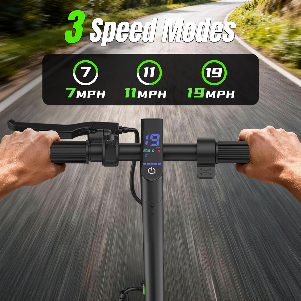 VOLPAM Electric Scooter, 350W/500W Motor, 21/28/40 Miles Long Range