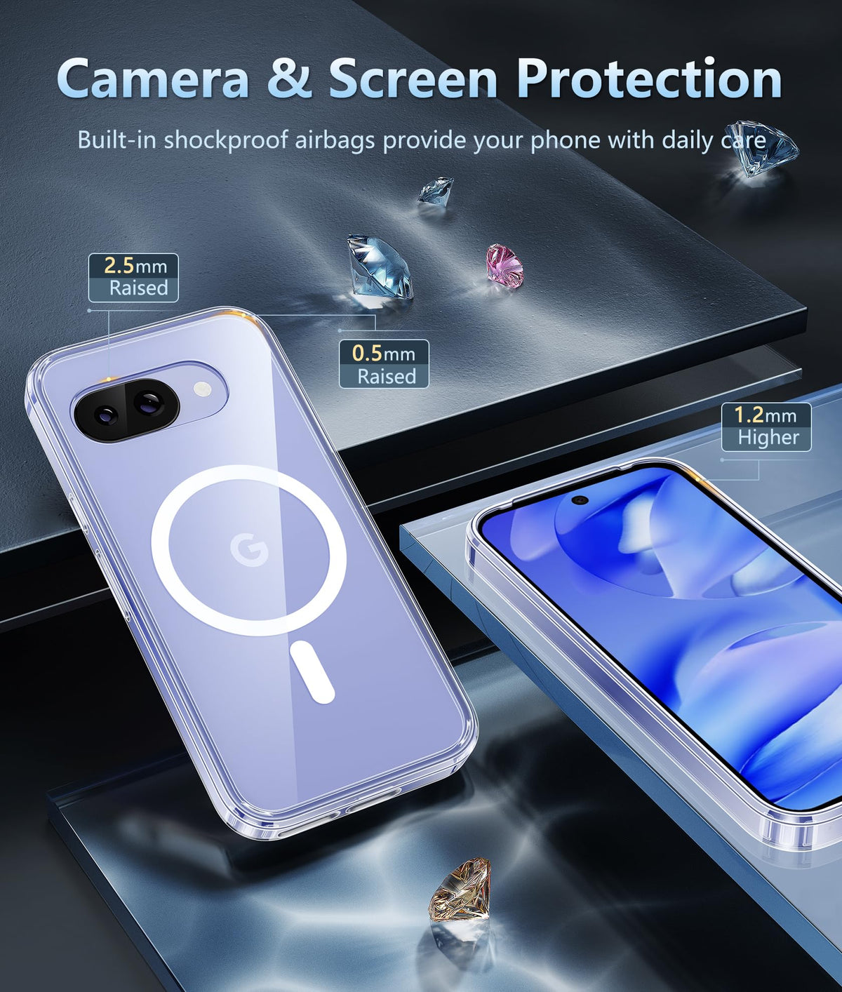 FNTCASE for iPhone 18 Pro Max/17 Pro Max Case Fit for Magsafe