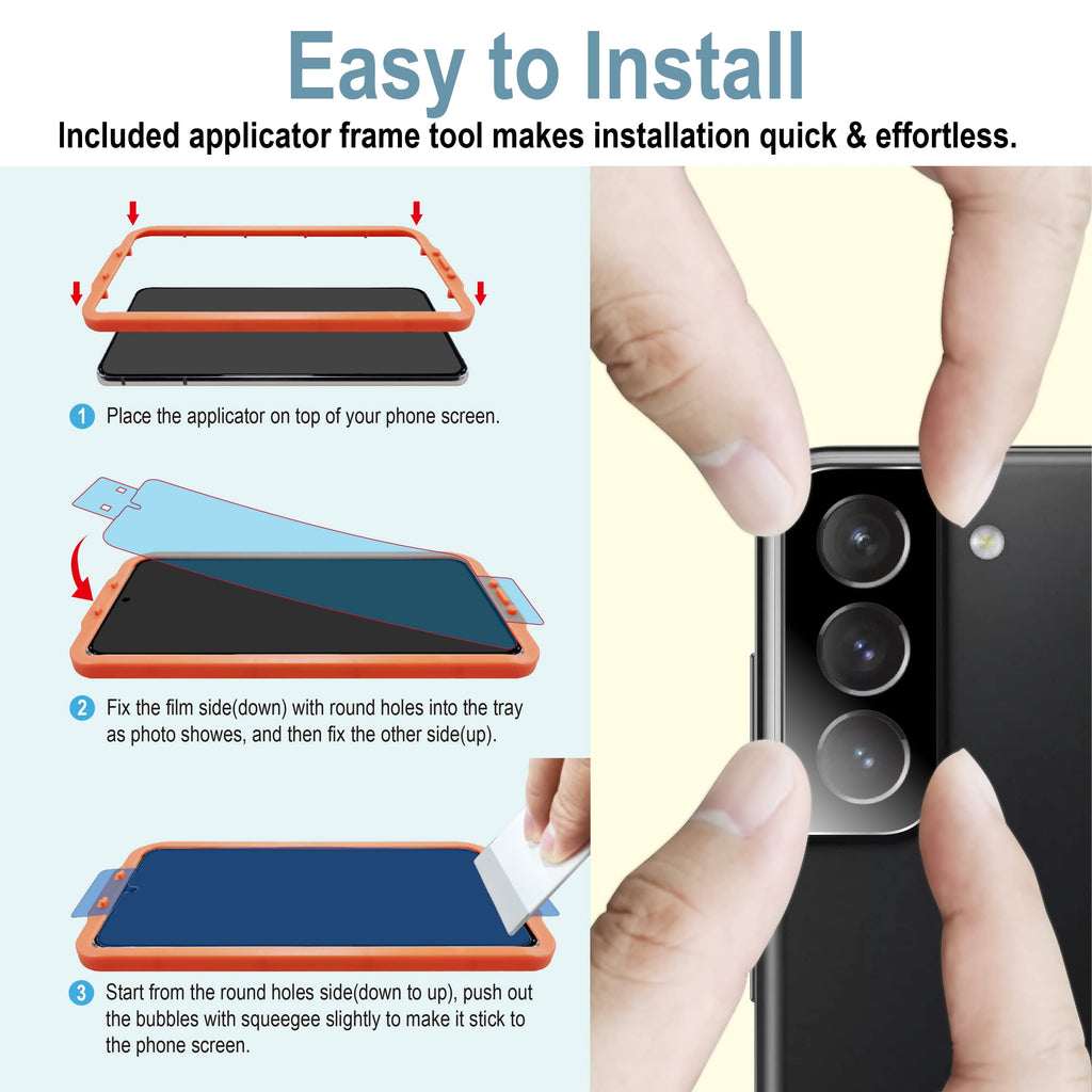 AACL 3-Pack for Samsung Galaxy S22 Screen Protector Film [6.1"]