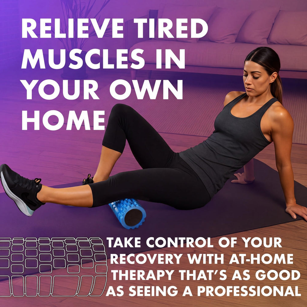 321 STRONG Patented 3-Zone Massage Roller, Medium Density for Exercise