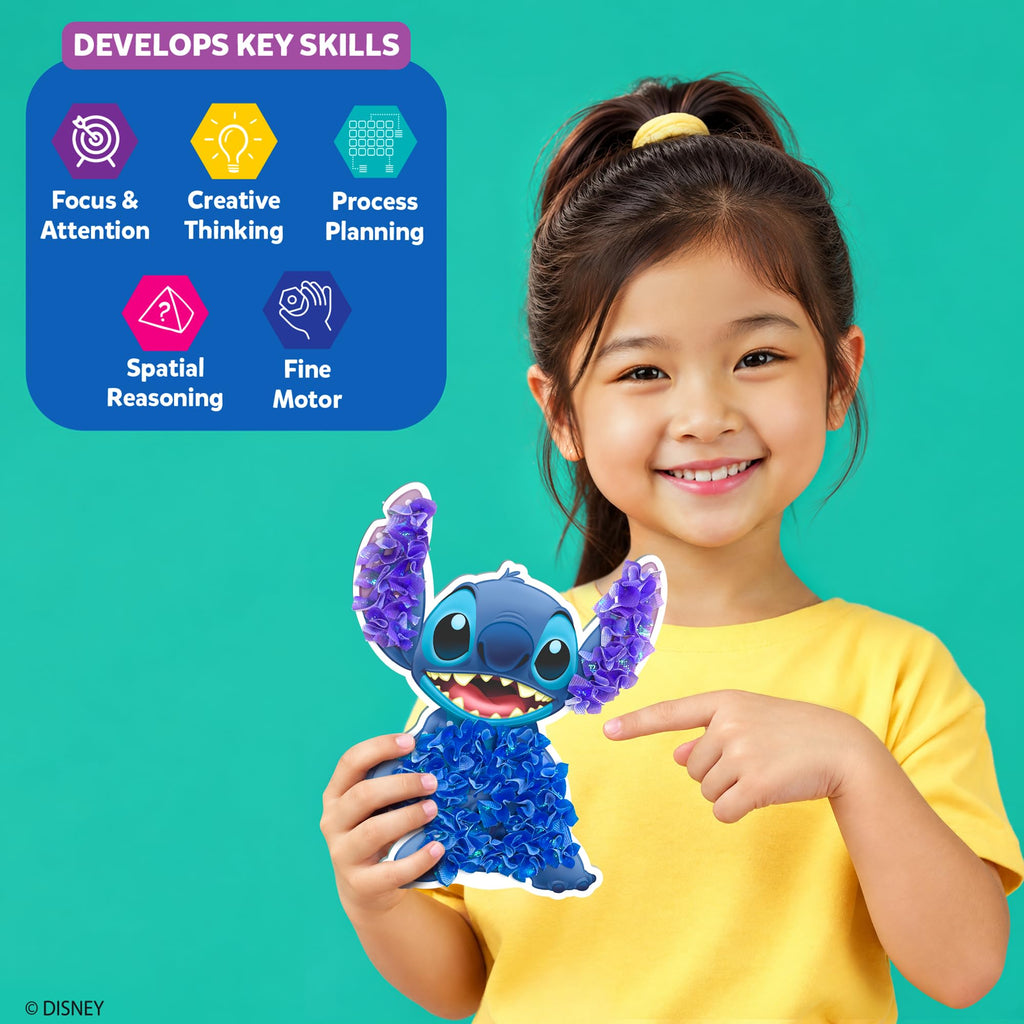 Skillmatics Poke-in Art – Disney Princesses, Wood Craft Kit, Gift for Kids