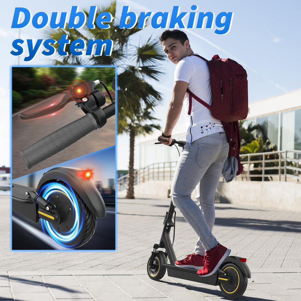 VOLPAM Electric Scooter, 350W/500W Motor, 21/28/40 Miles Long Range