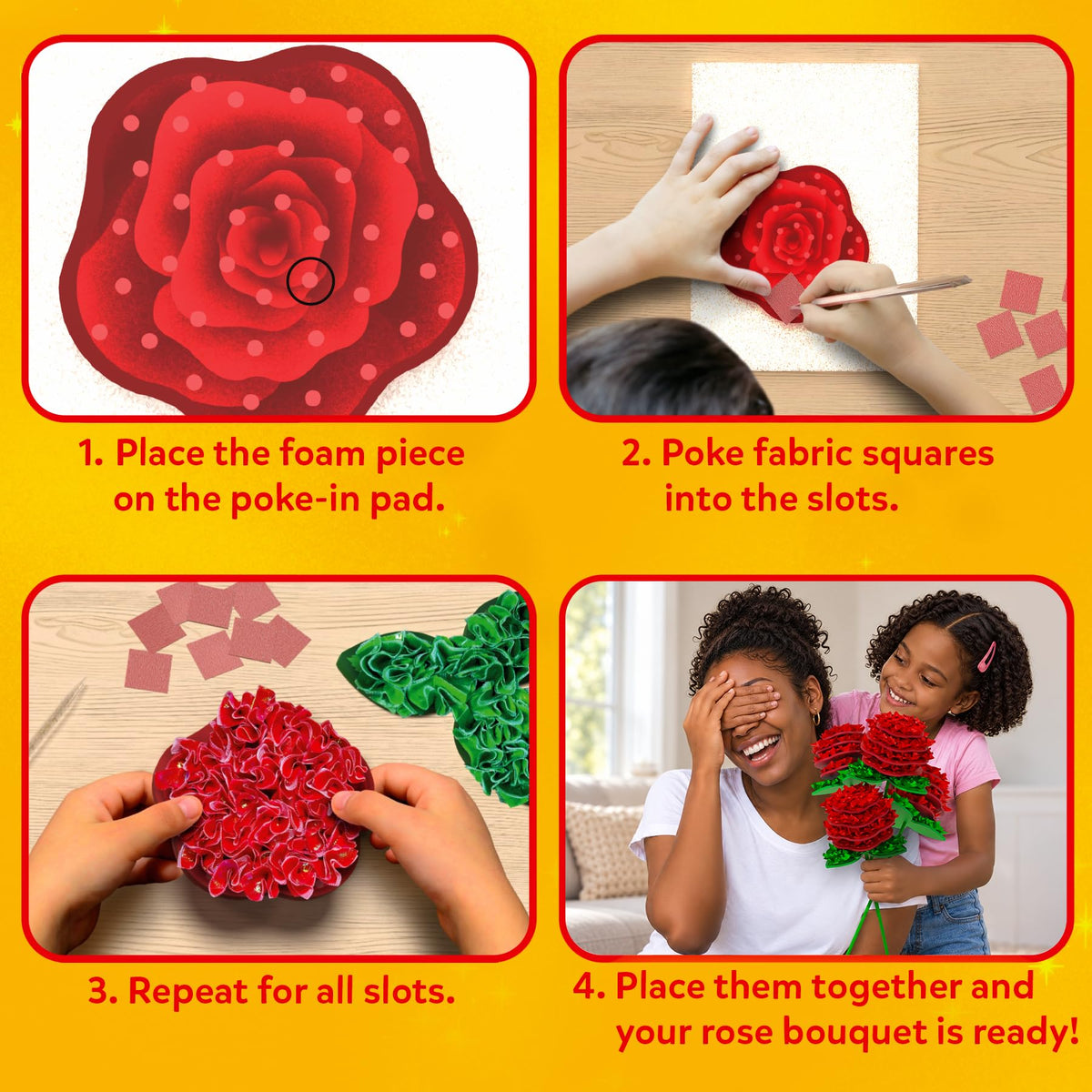 Skillmatics Poke-in Art – Disney Princesses, Wood Craft Kit, Gift for Kids
