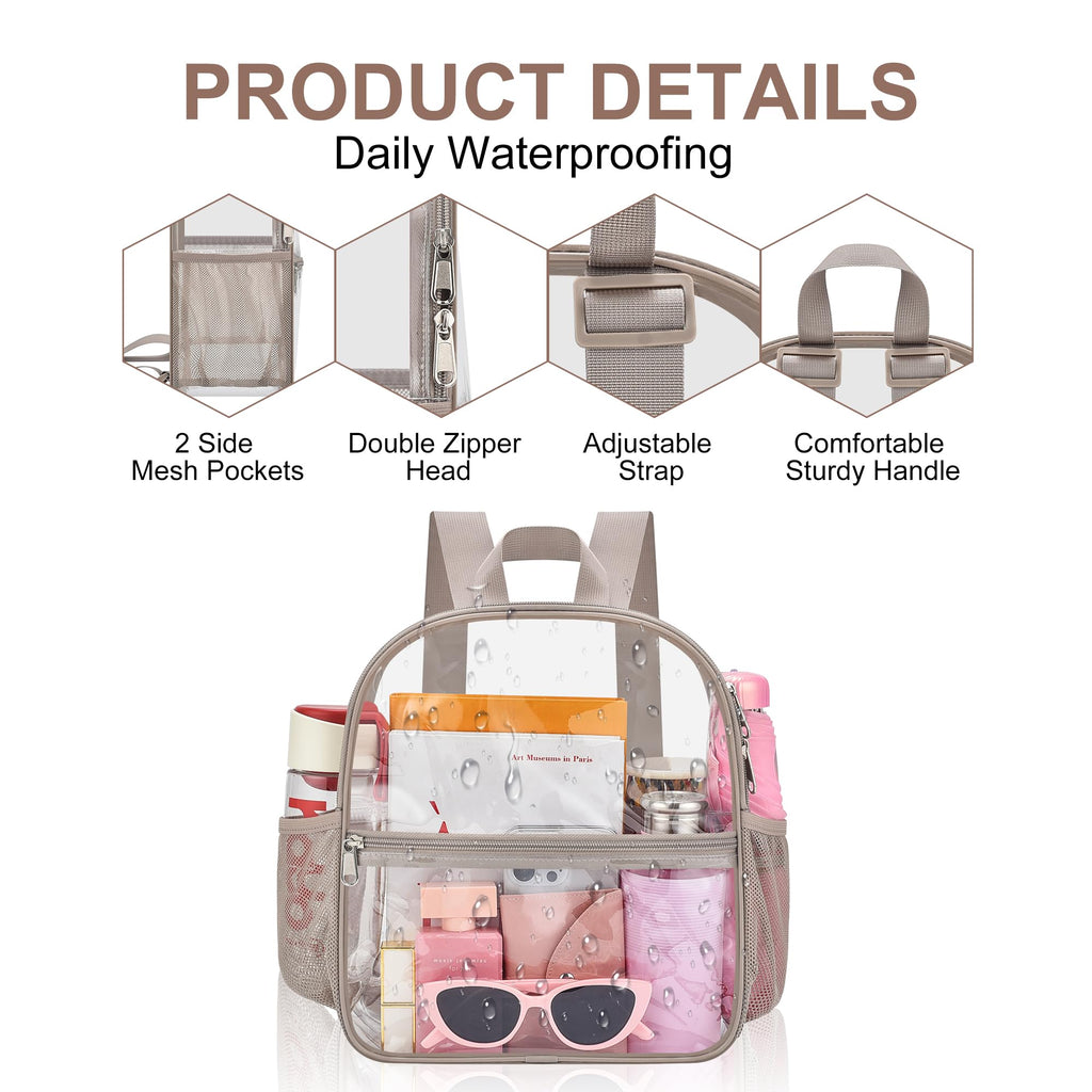 Oraben Clear Backpack for Stadium Events Sports Fan Backpack Stadium Bag