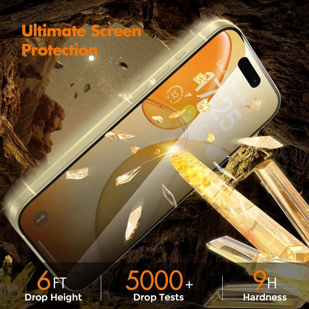 UNBREAKcable Privacy Screen Protector for iPhone 16 Pro Max, Full Coverage