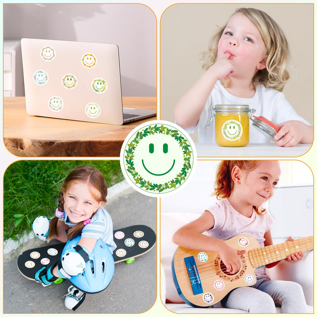 100PCS Smile Neon Stickers