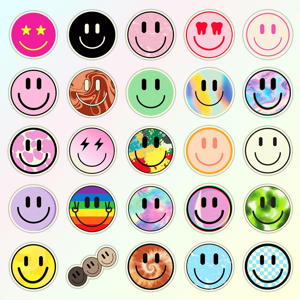 100PCS Smile Neon Stickers