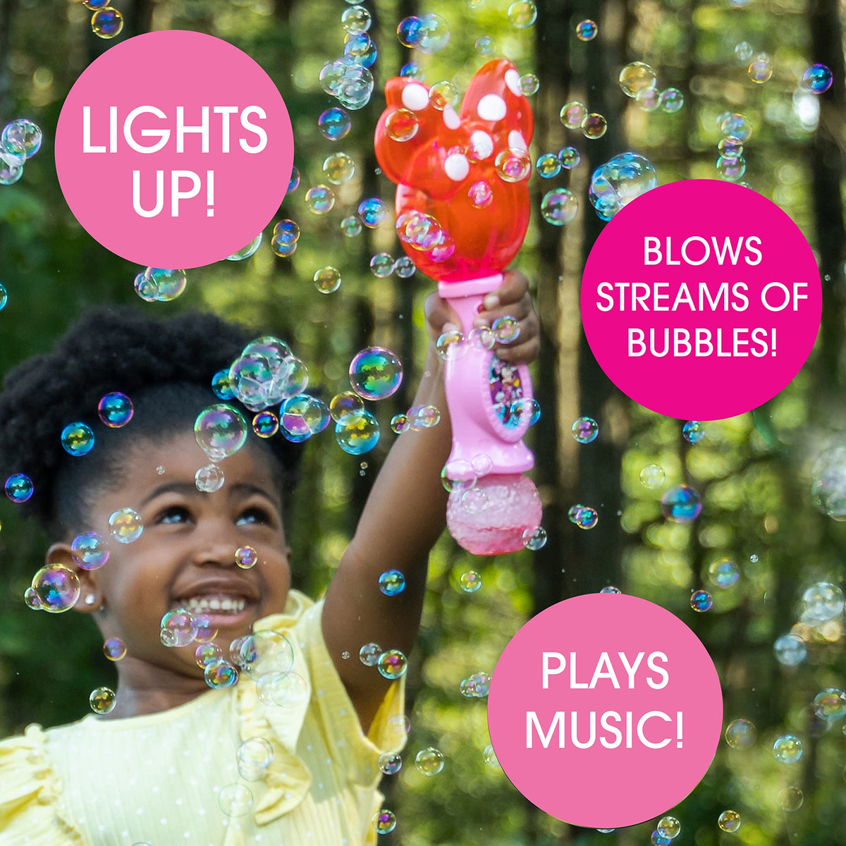 Little Kids Paw Patrol Marshall Light and Sound Musical Bubble Wand, Includes Bubble Solution